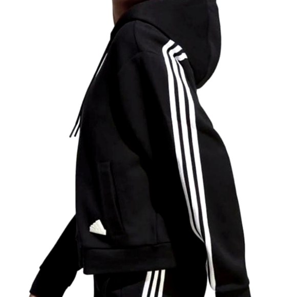ADIDAS WOMENS "FUTURE ICONS " 3 STRIPES FULL ZIP HOODIE - Picture 3 of 6